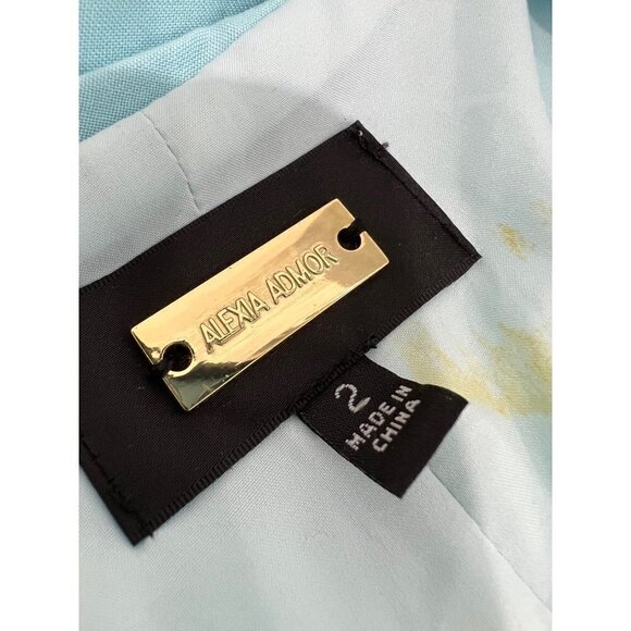 NWOTD Alexia Admor Size 2 KACEY MAXI DRESS light Blue MSRP $226 - Picture 11 of 14